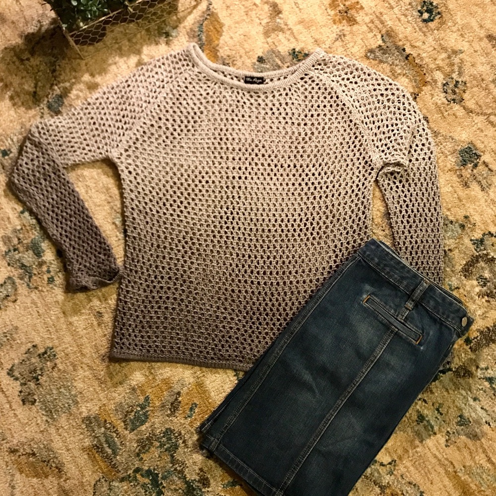 Spring Gray Ombre Sweater